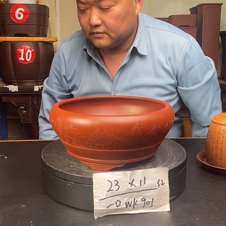 紫砂花盆货号一只Wk901