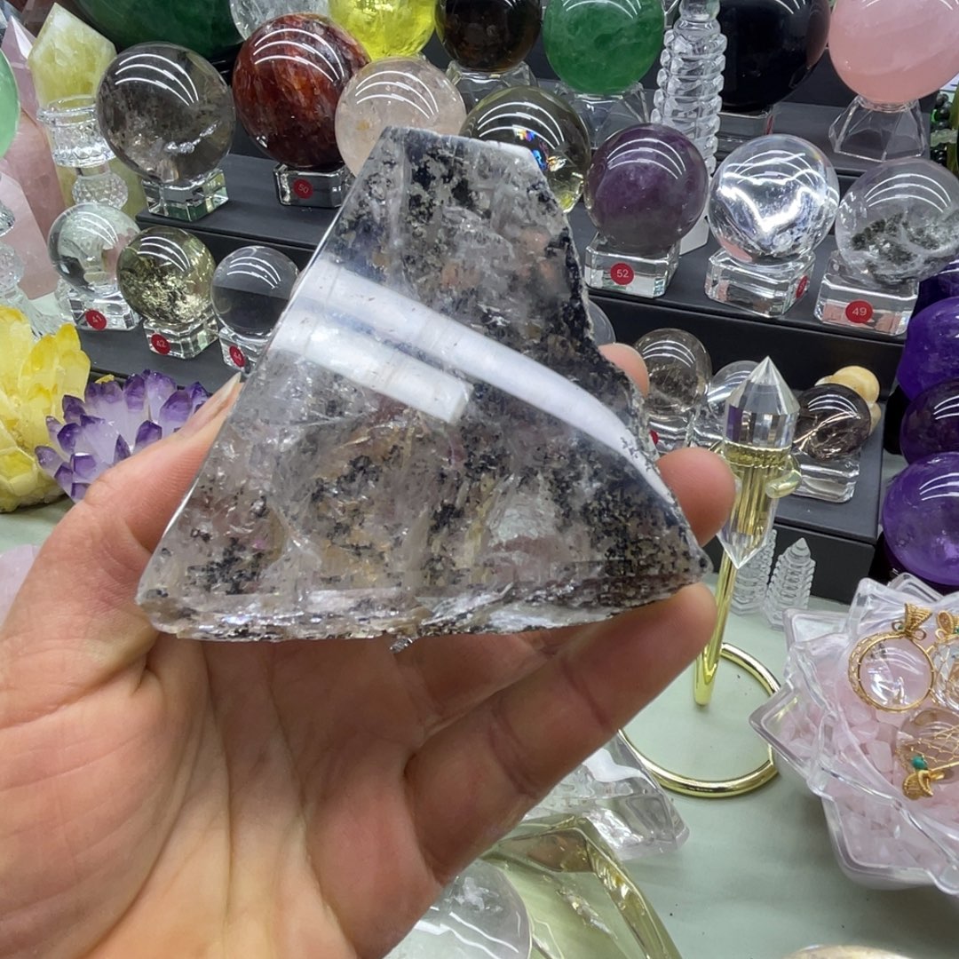 天然黑色幽灵随行桌面摆件，黑色幽灵