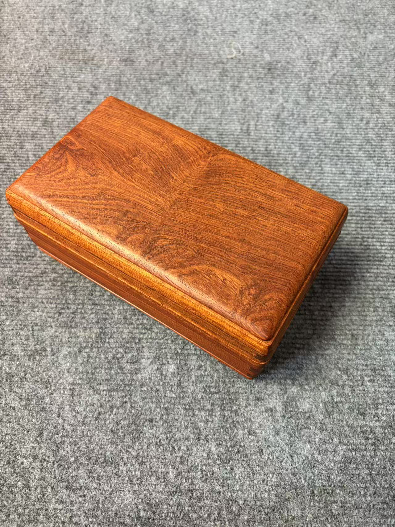 缅甸花梨 大果紫檀 榫卯结构 文玩 首饰 盒 22.5*13*8.6