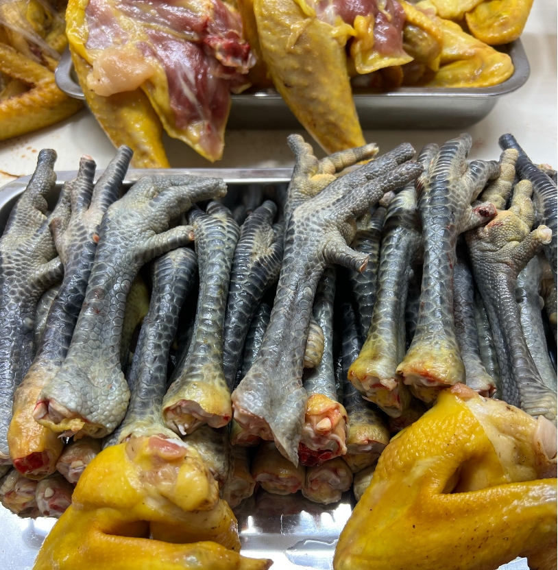 东北土鸡鸡爪子 公鸡鸡爪子 有嚼劲 新鲜现杀现卖 【顺丰包邮 】