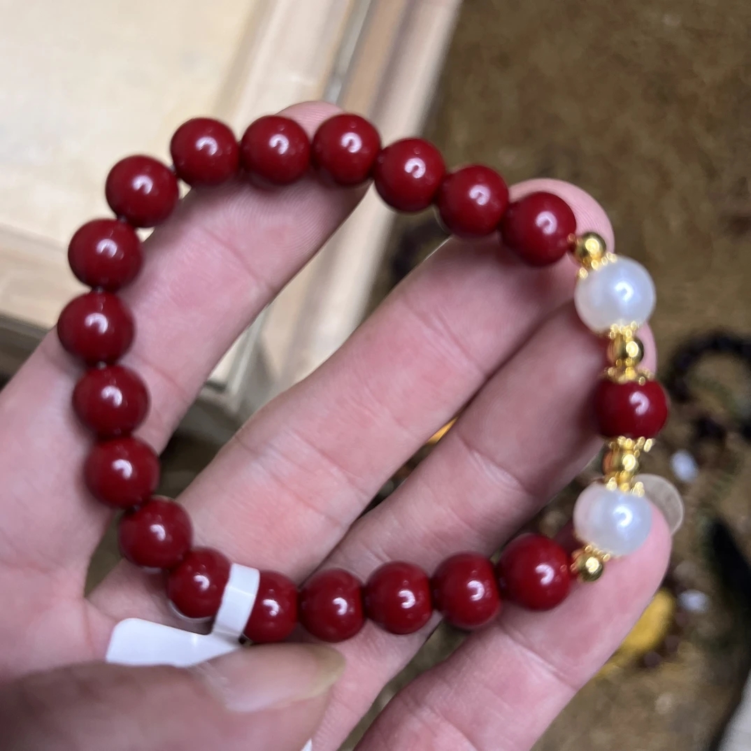 含辰砂工艺品S1135单圈手串-（无礼盒）