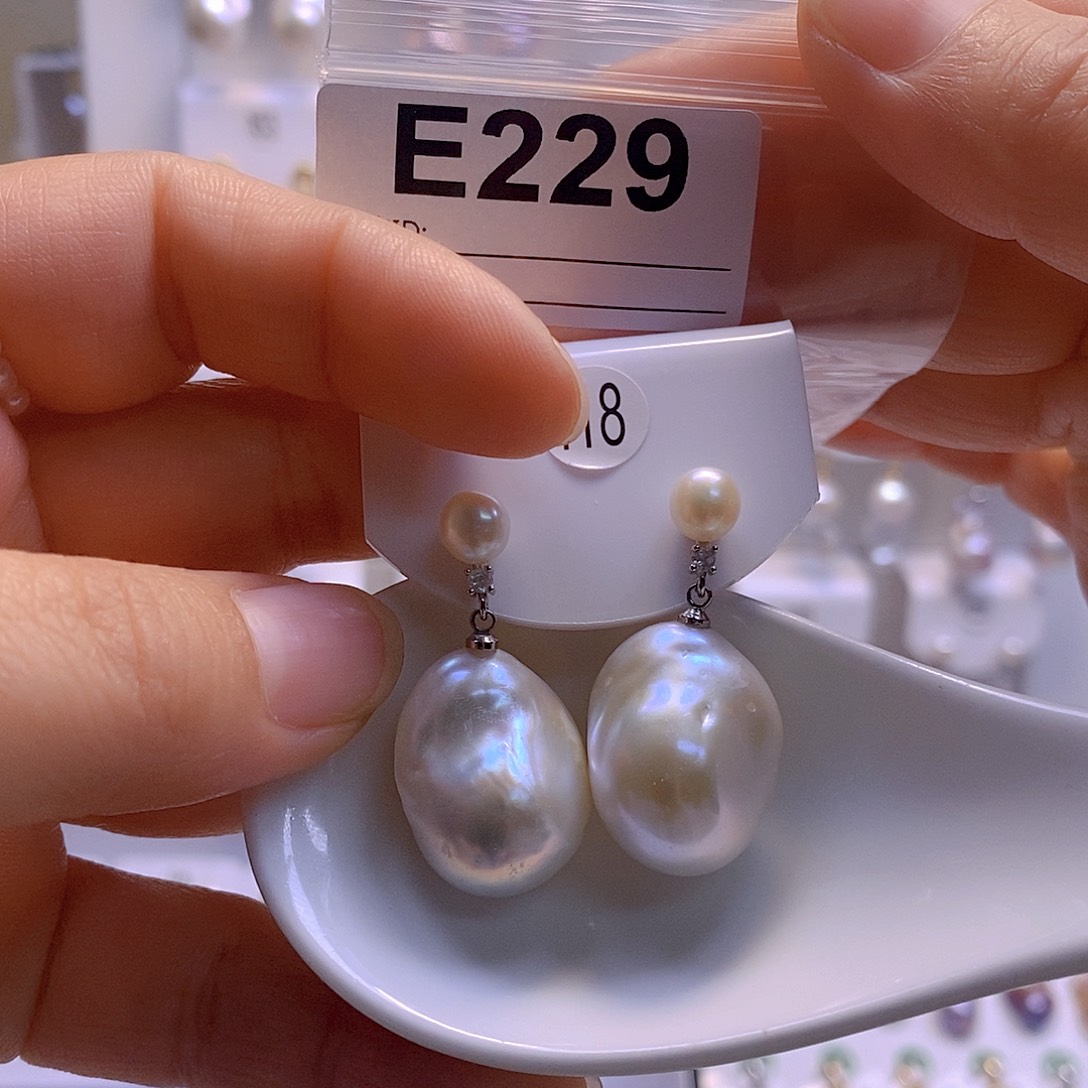淡水珍珠耳饰未镶嵌