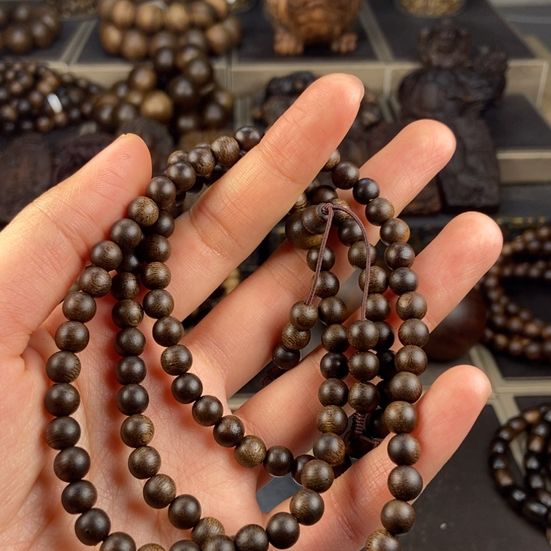 沉香手串那**娃越南芽庄白棋楠