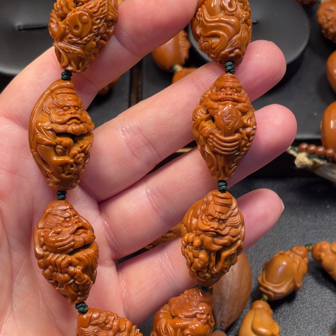 財***全手串/手链橄榄核钟馗捉鬼