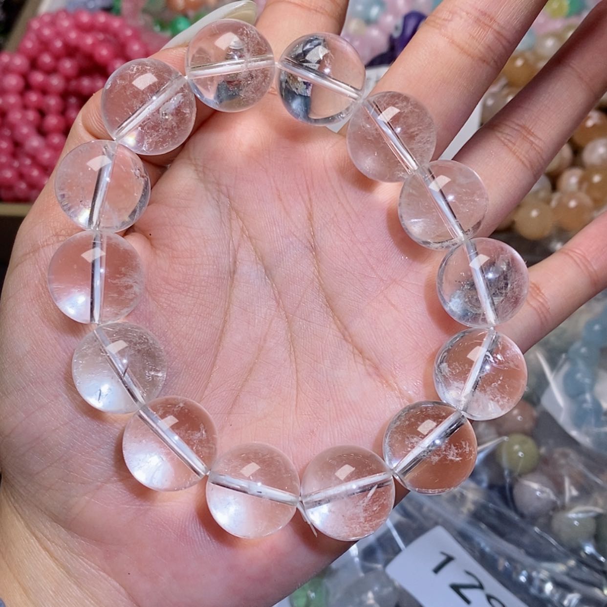 【闪购商品】水晶手链银S925镶嵌白水晶136