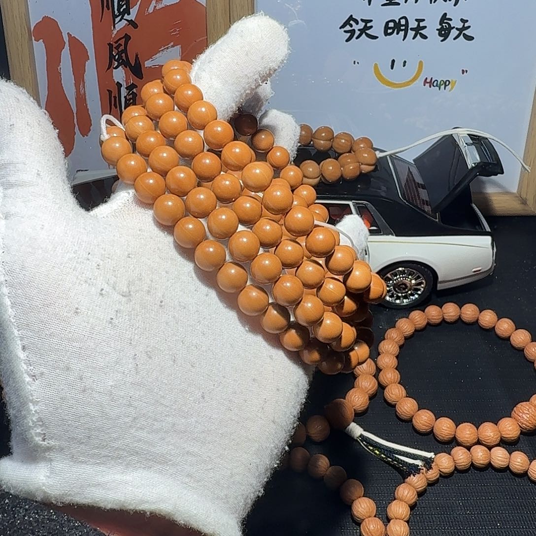 核桃原皮原色原生态光珠脖挂0.95