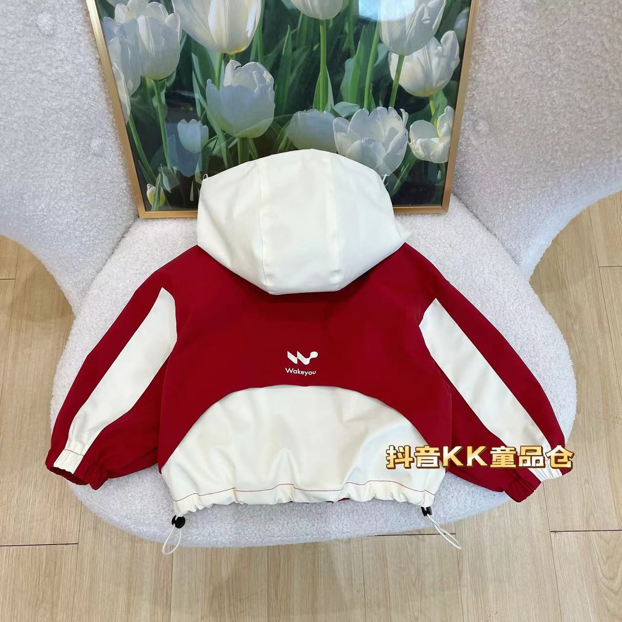 【不加绒】外套儿童男童春款时尚小童韩版拼色休闲拼接