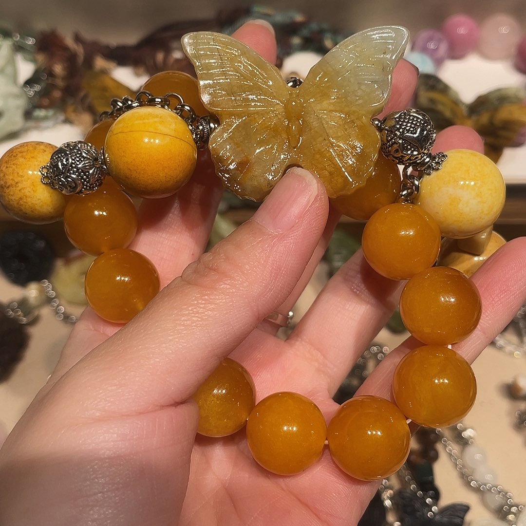 P***️蛇纹石玉合金颈饰