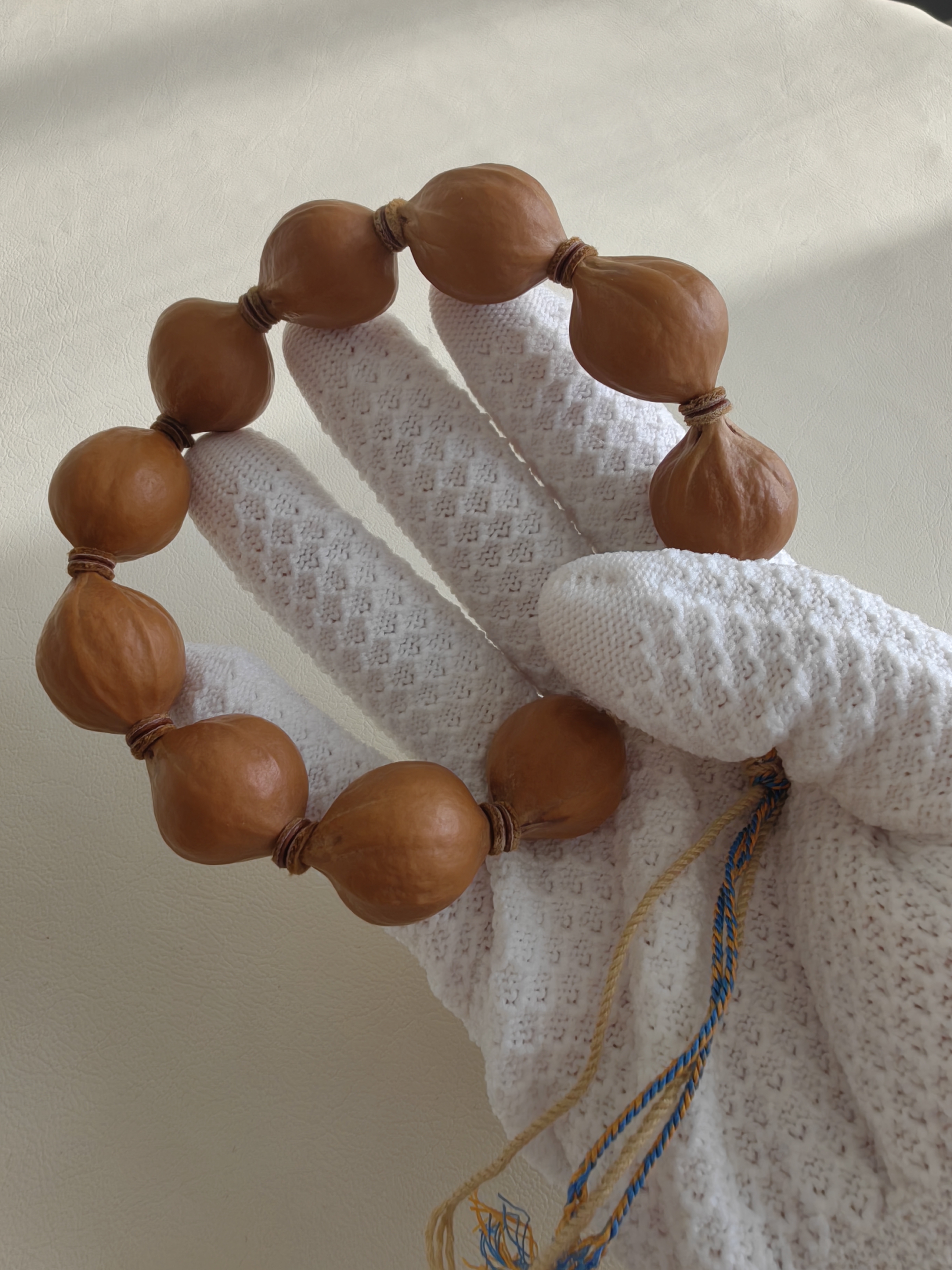 高密打底铁核橄榄光珠手串单圈