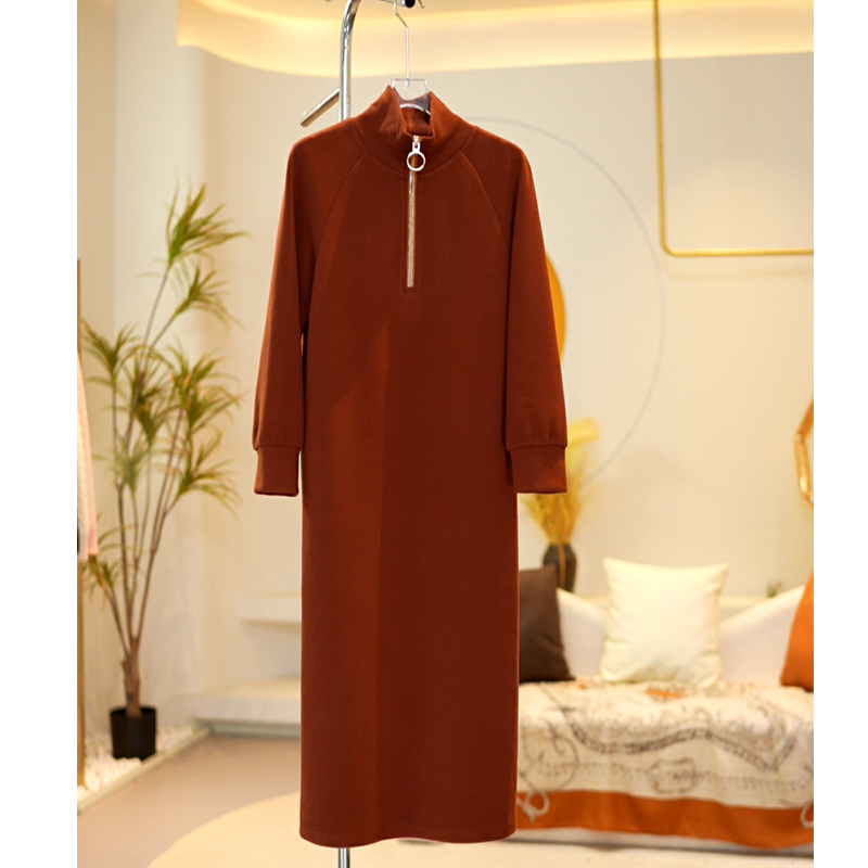 新2025秋冬新款女装时尚百搭中长裙简约连衣裙G1CJ91G1869