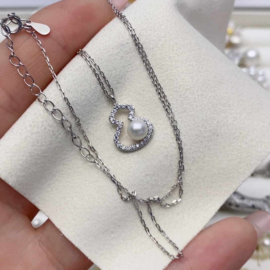 【闪购商品】淡水珍珠颈饰银S925镶嵌41