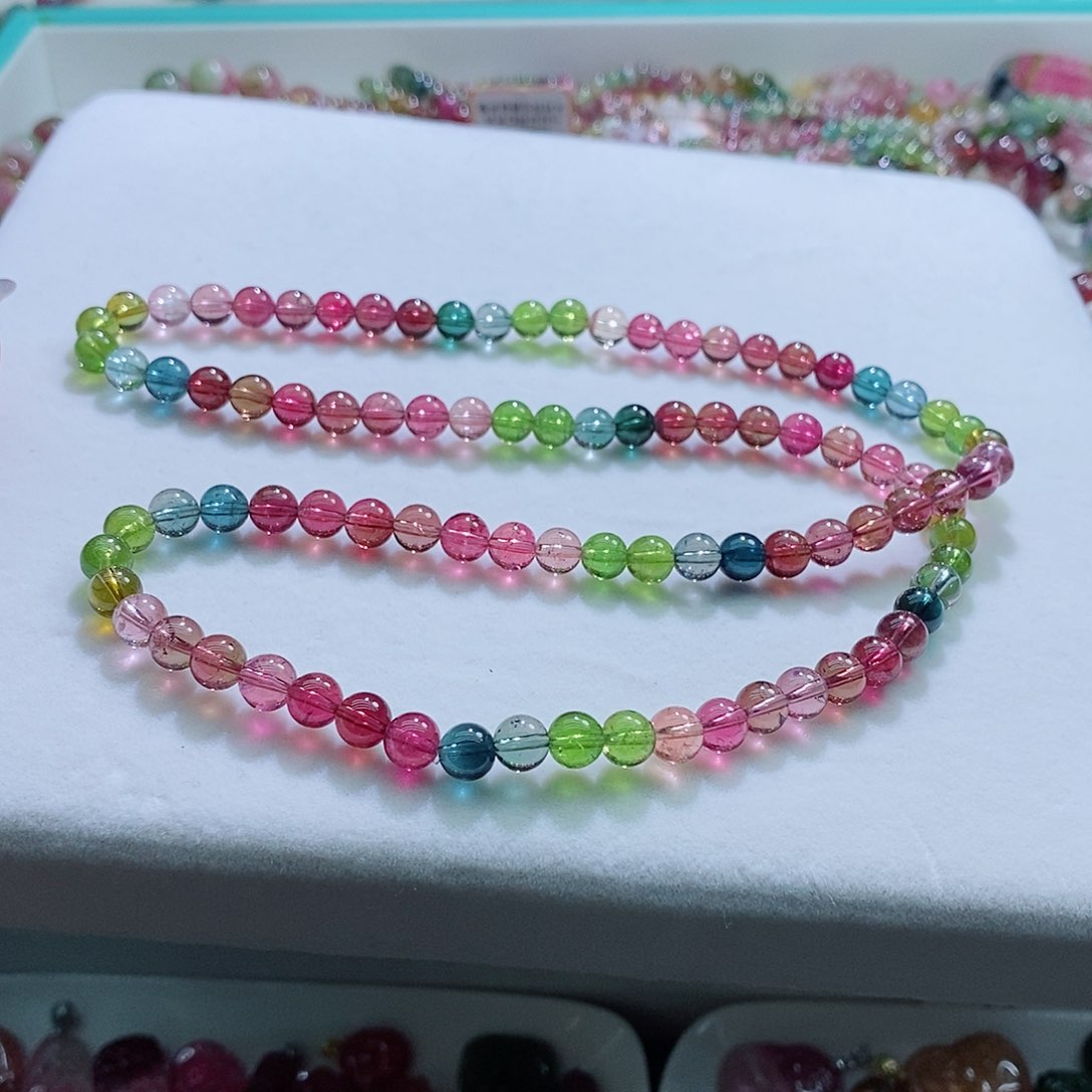 碧玺手链未镶嵌6mm左右