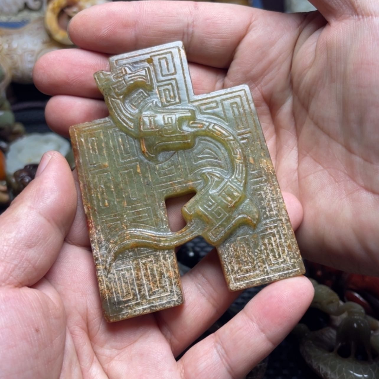 【闪购商品】和田玉（糖玉）挂件未镶嵌层**彩