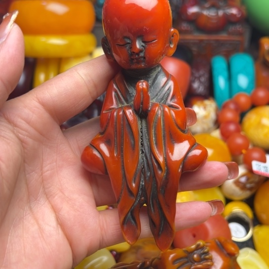 琥珀手串未镶嵌蜜蜡