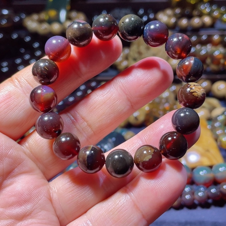 琥珀手链未镶嵌天然