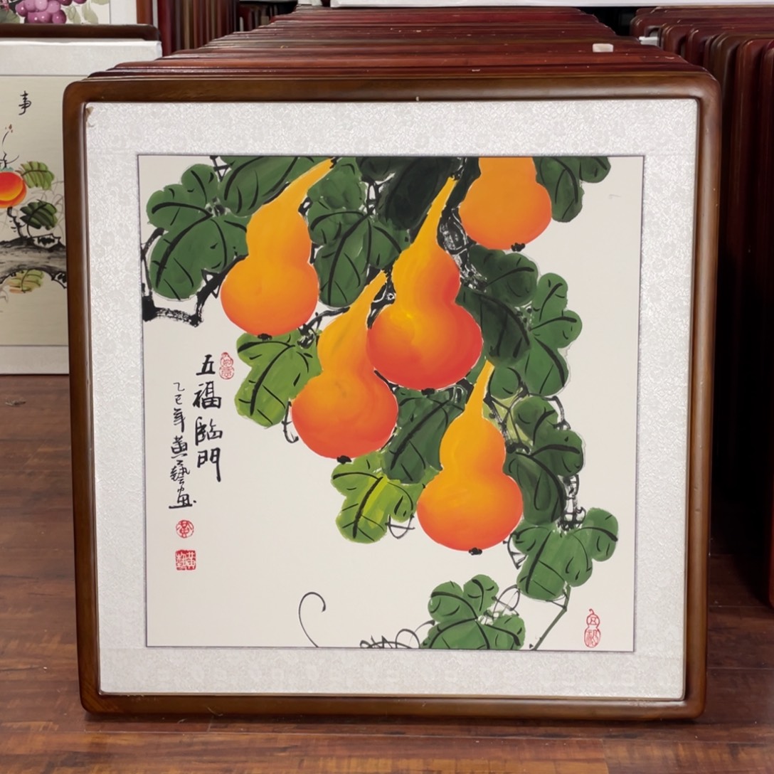 国画带框尺寸63*63厘米