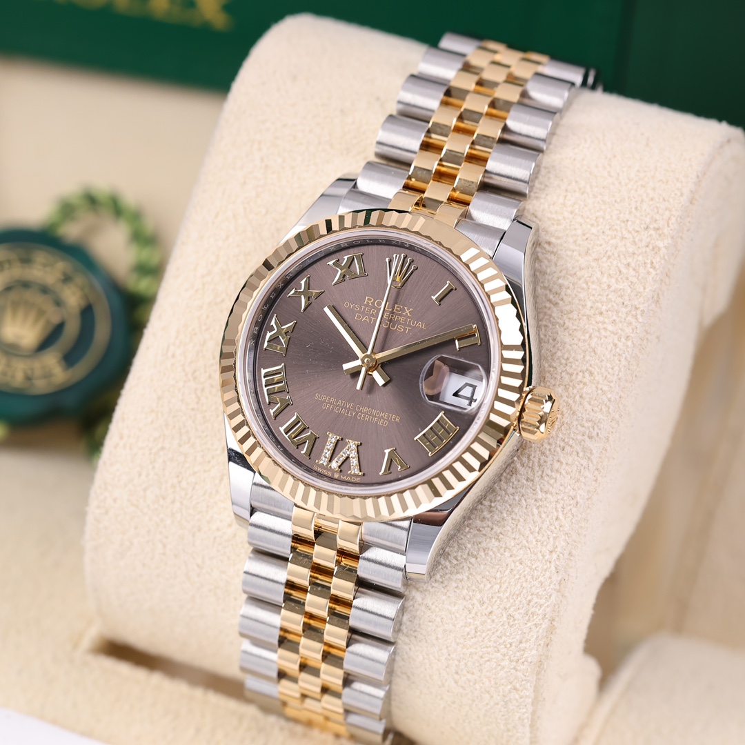 99新 Rolex/劳力士 278273日志型 6点vi钻刻五珠链2024年11月保卡