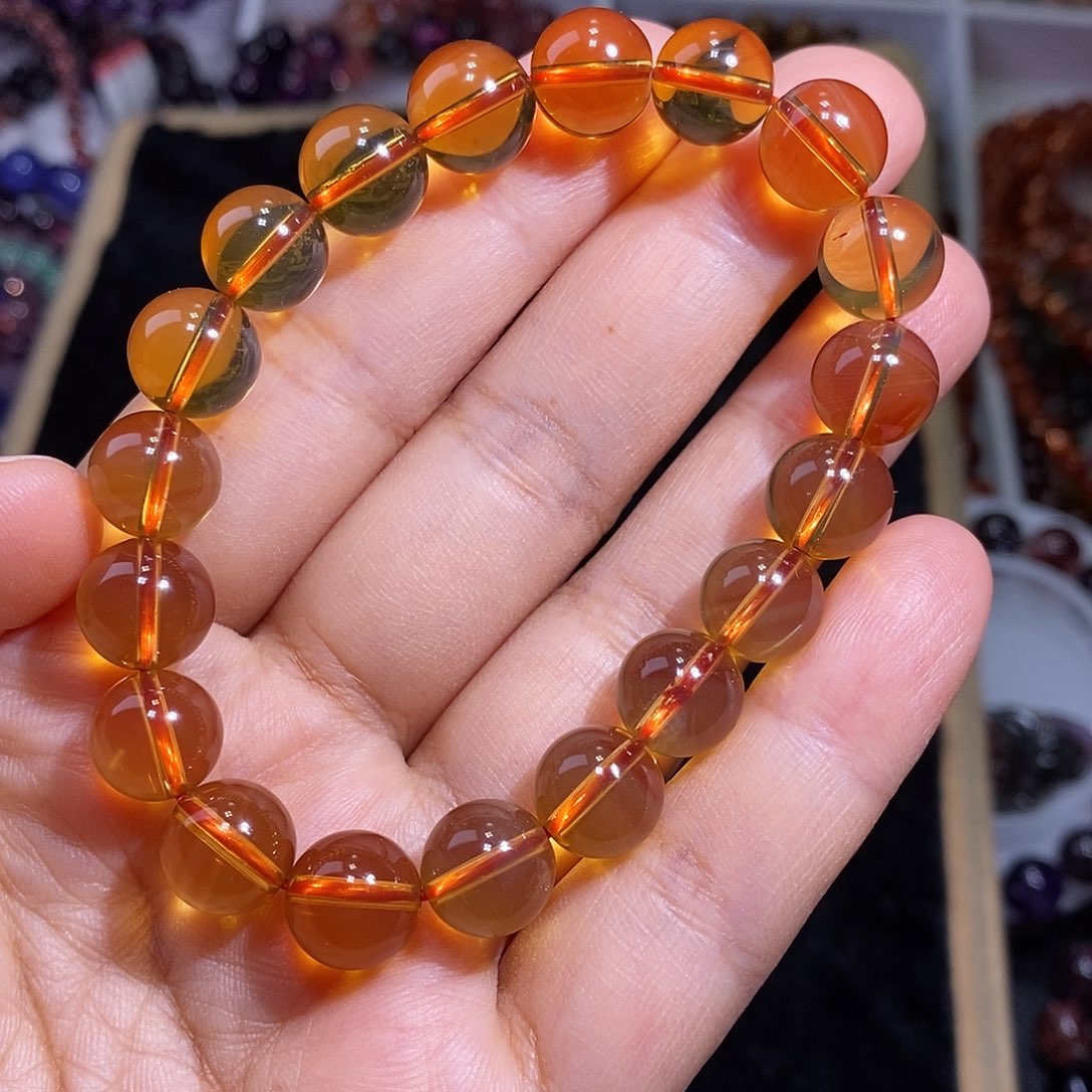 未镶嵌手链水晶黄水晶