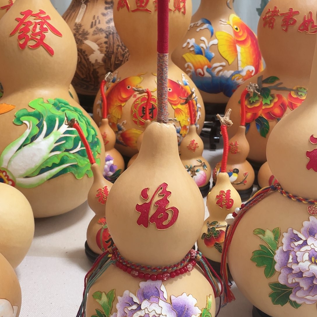 晓***月木葫芦福禄紫牡丹