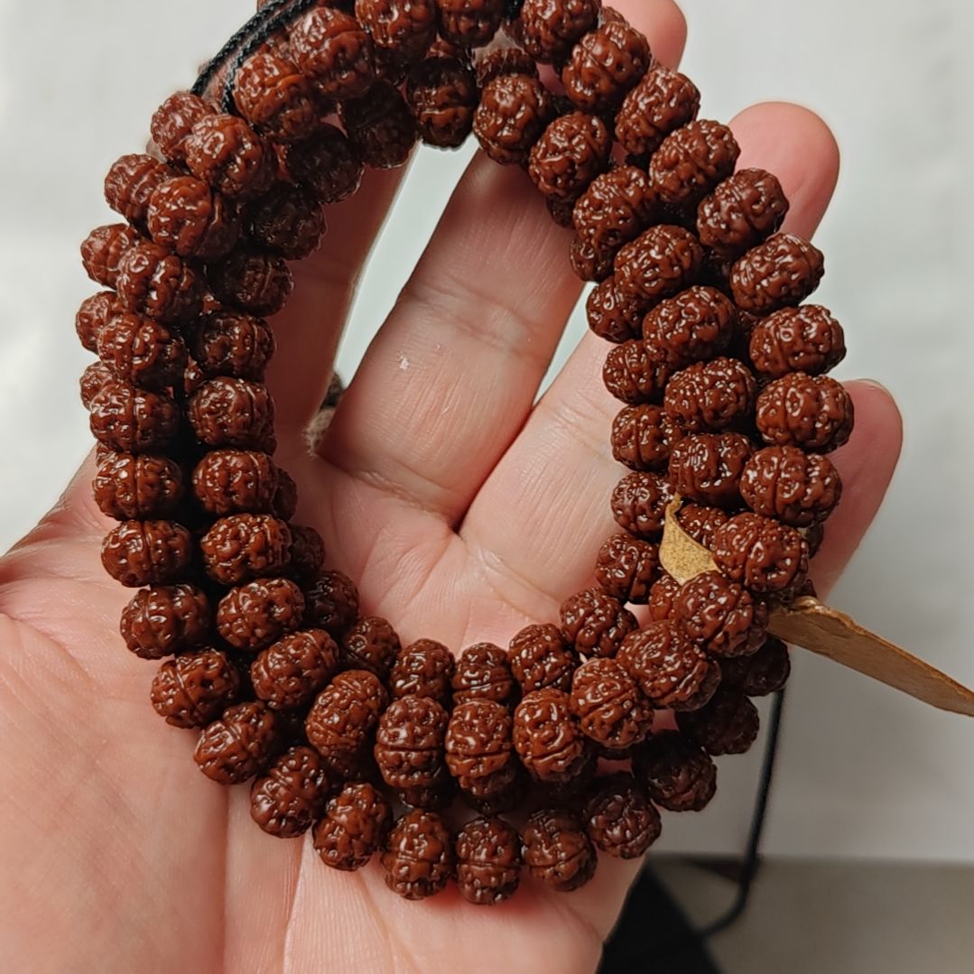 ᯤ***瀚金刚菩提吊坠凹底梅花9.8MM