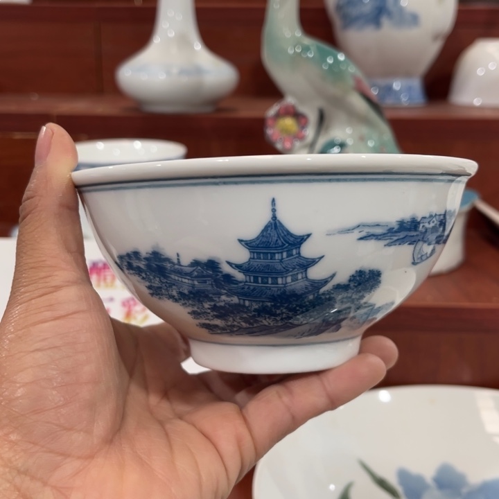 醴陵高温瓷12.5厘米碗