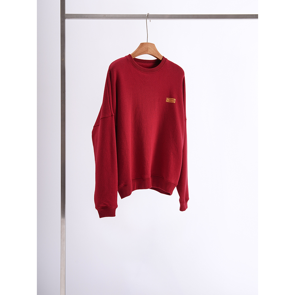 大果store【新年卫衣】26新年款~ 美式复古红色抓绒字母印花卫衣