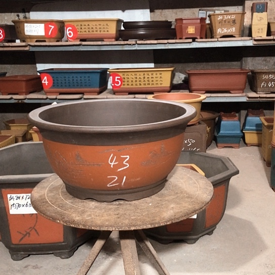 紫砂紫砂花盆包邮