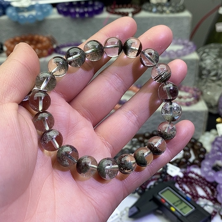 水晶手链未镶嵌绿幽灵宝盆10+
