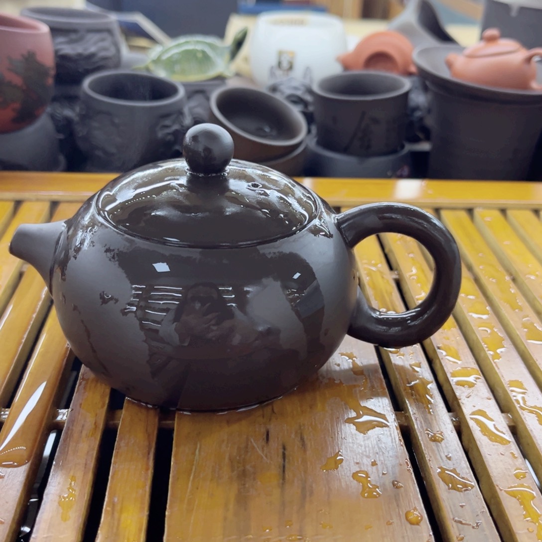 黑珍珠凤鸣西施壶