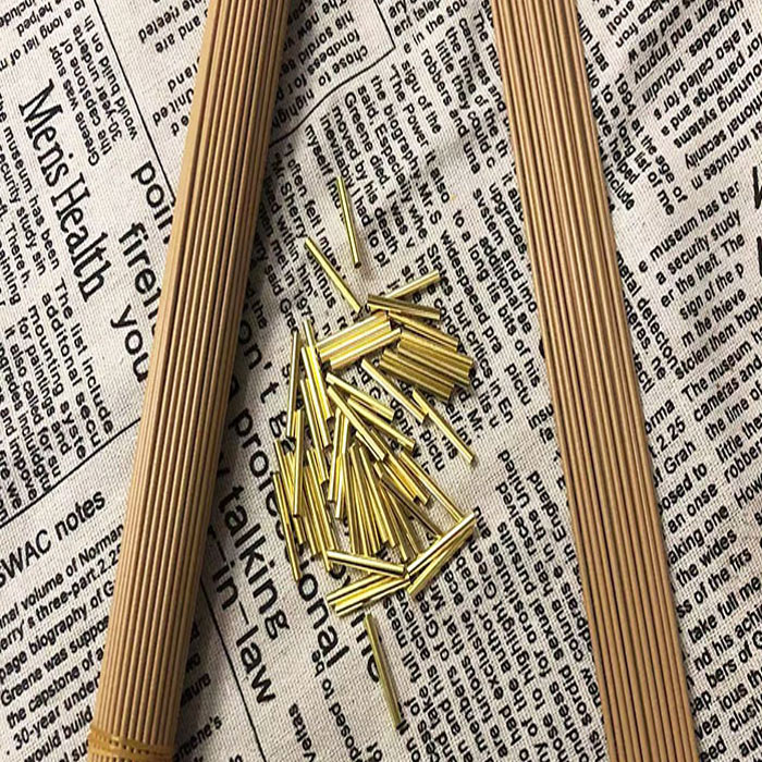  2号麻色花杆组合套装   手工diy 打梁麻绳编织材料