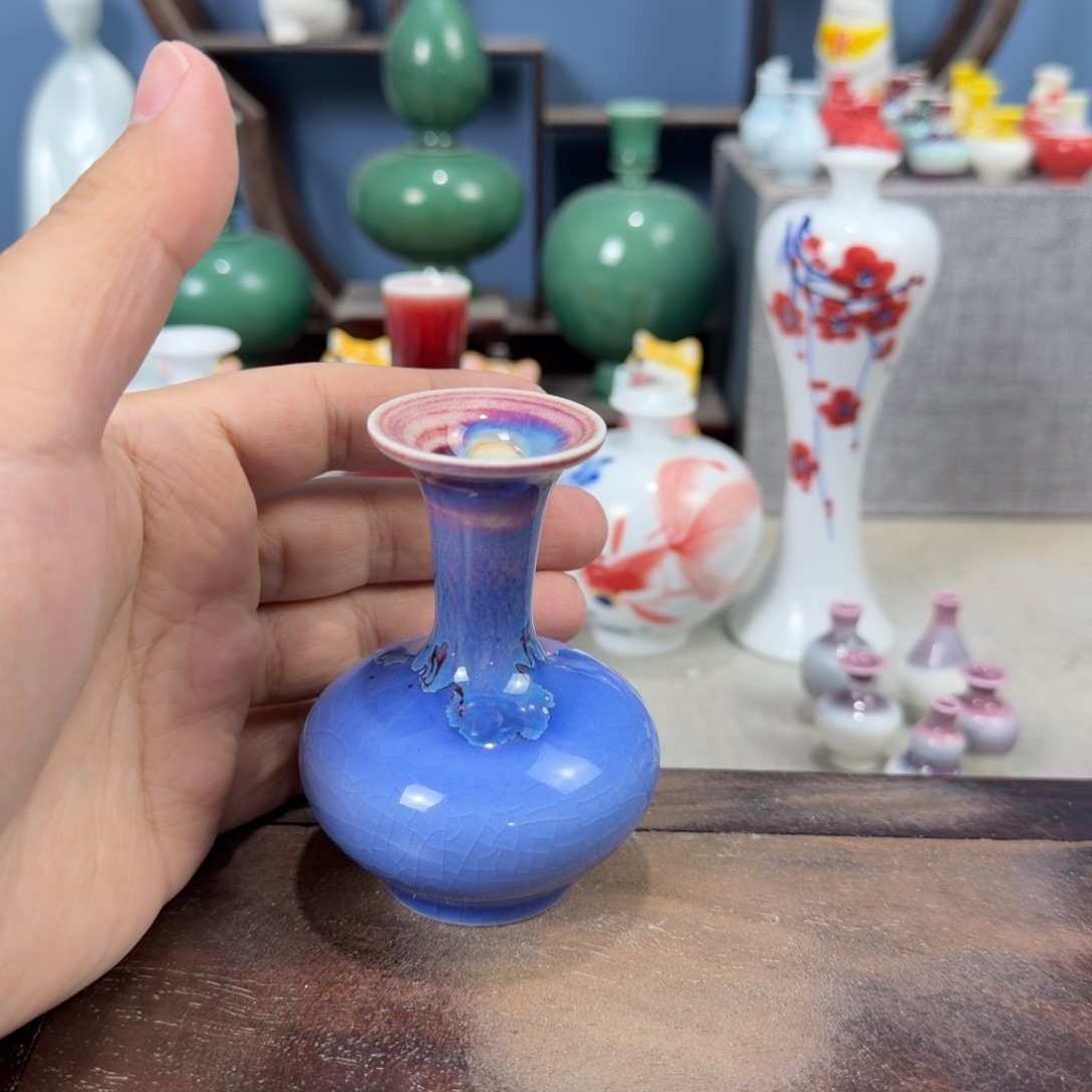 陶瓷手工小花器摆件