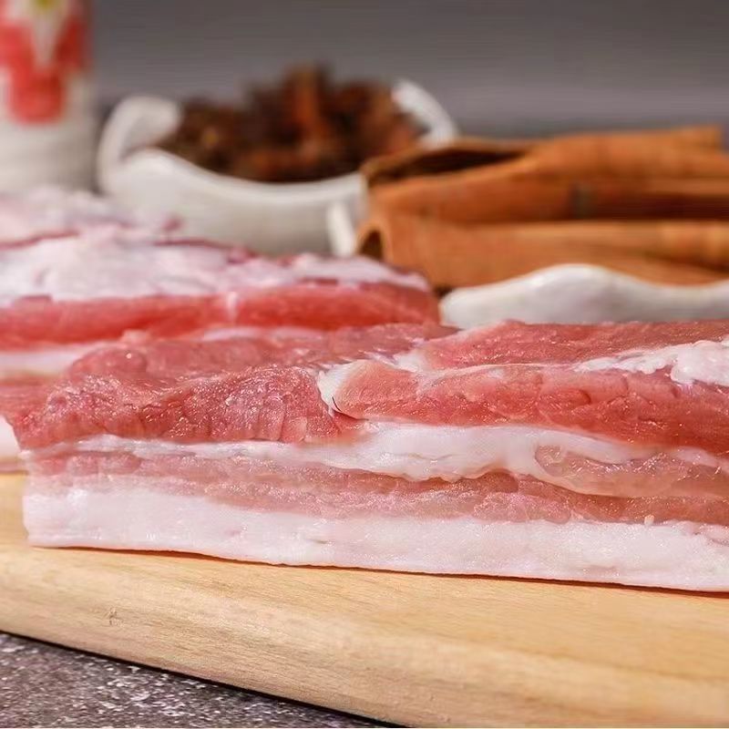 S【拍3斤送2斤到手5斤】农家放养土猪带皮五花肉顺丰发货