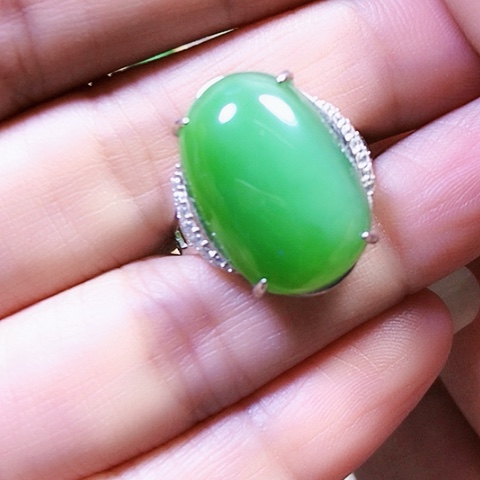 和田玉银S925镶嵌挂件