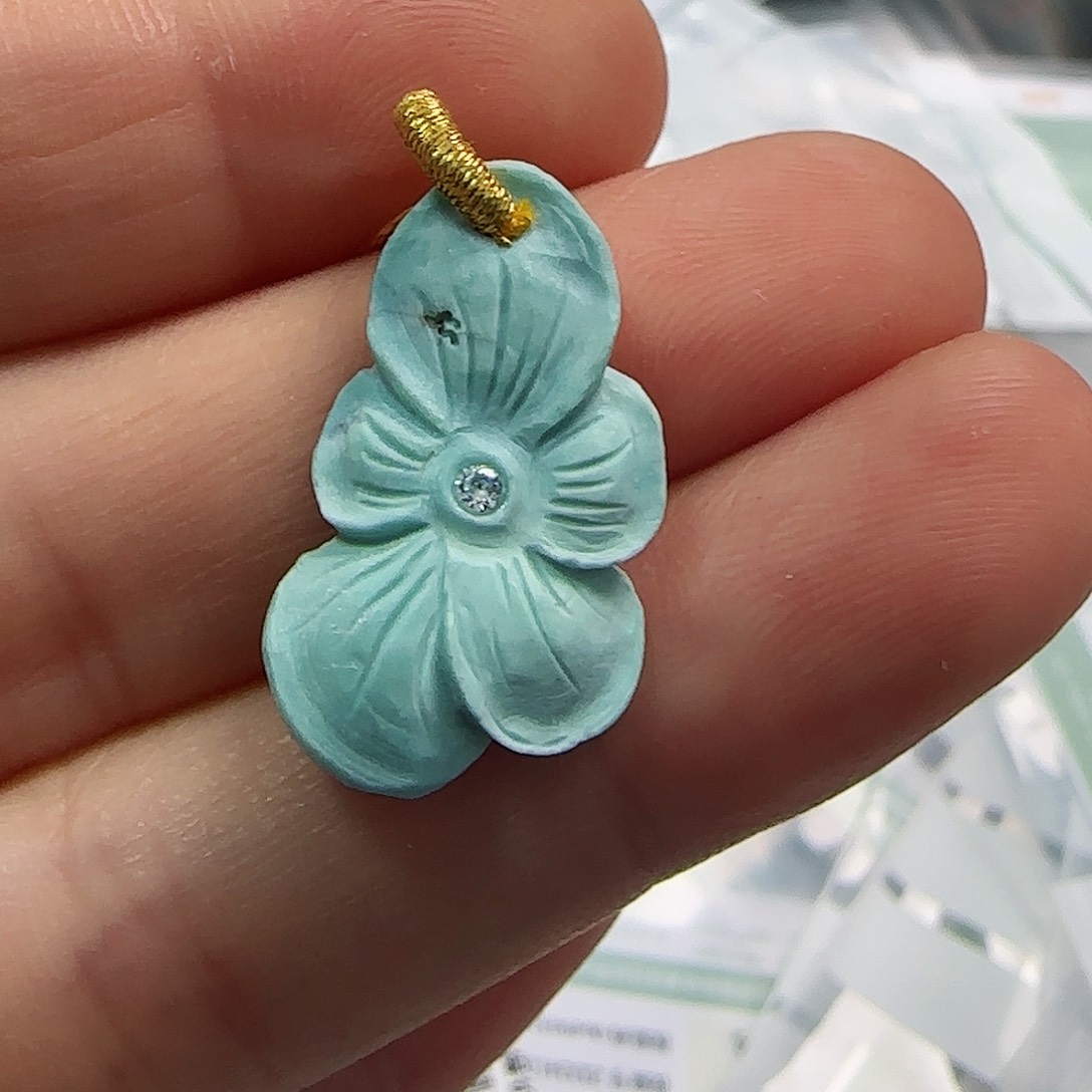 绿松石珠宝半成品未镶嵌