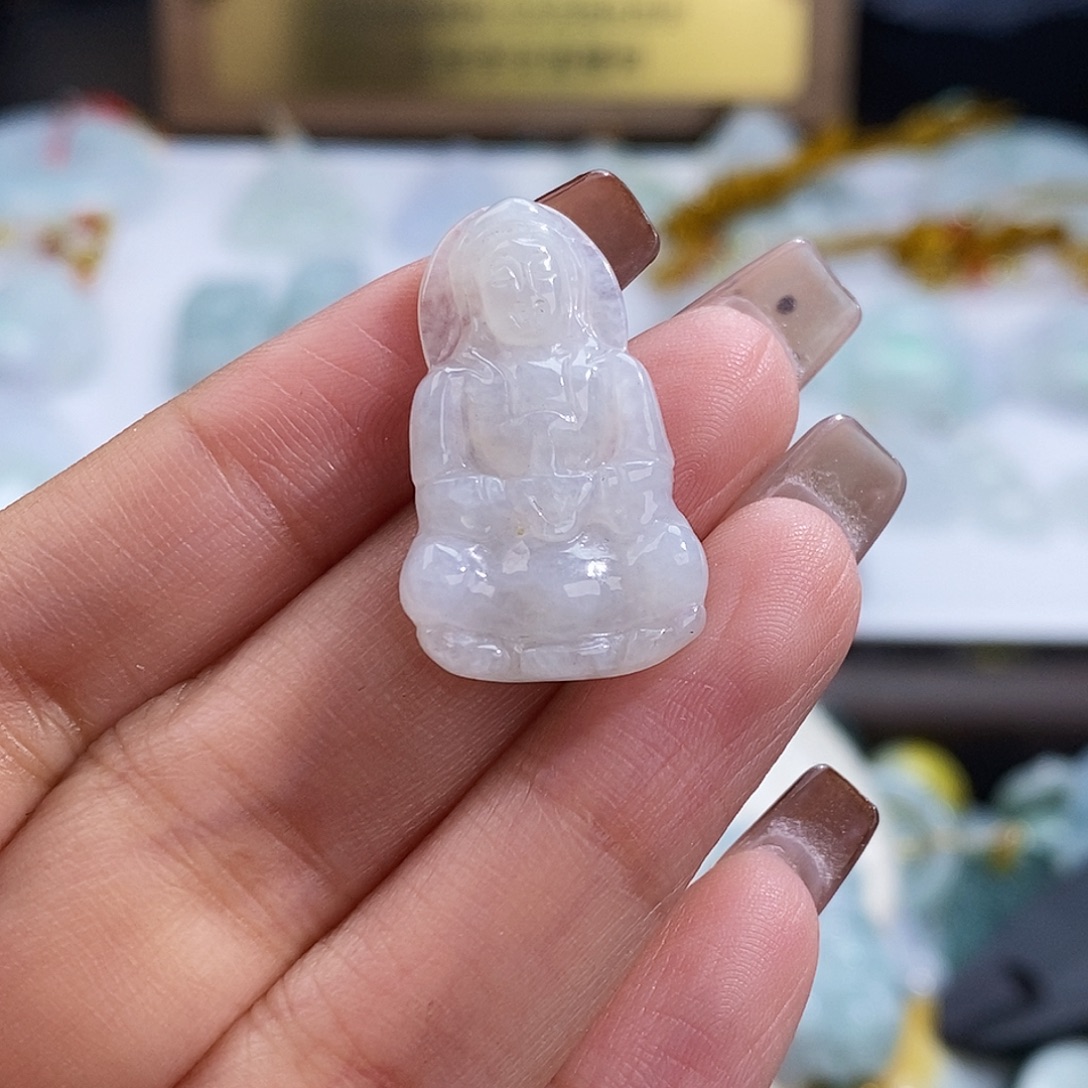 翡翠未镶嵌颈饰4259