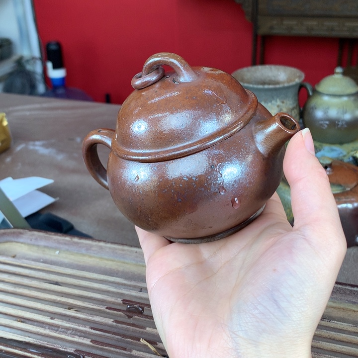 紫砂茶壶纯自然柴烧