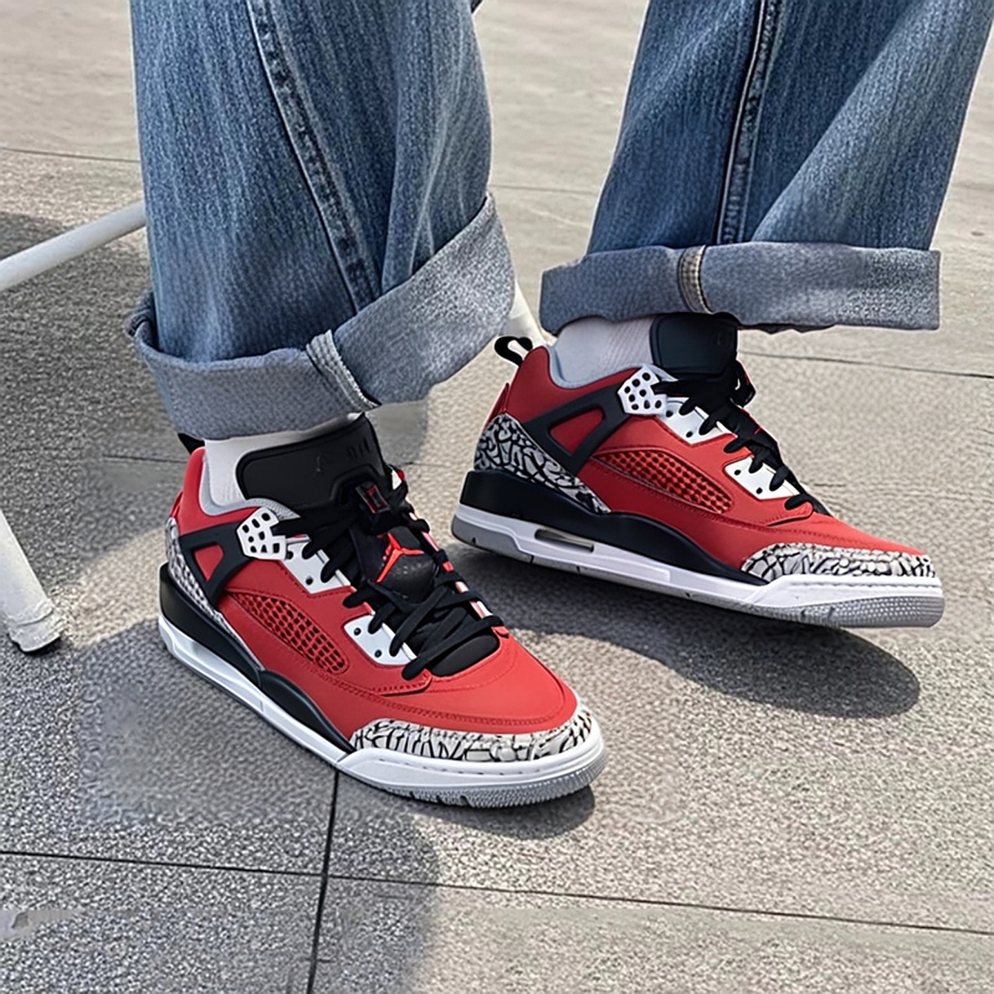 NIKE耐克男鞋篮球鞋JORDAN SPIZIKE LOW运动训练休闲鞋FQ1759-600