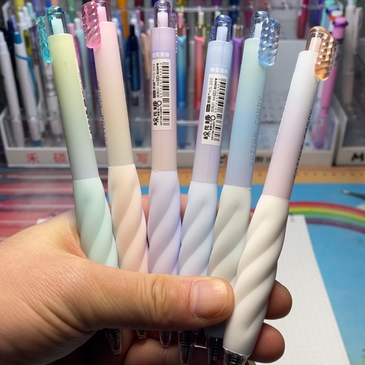 禾硕棉花糖黑笔24支