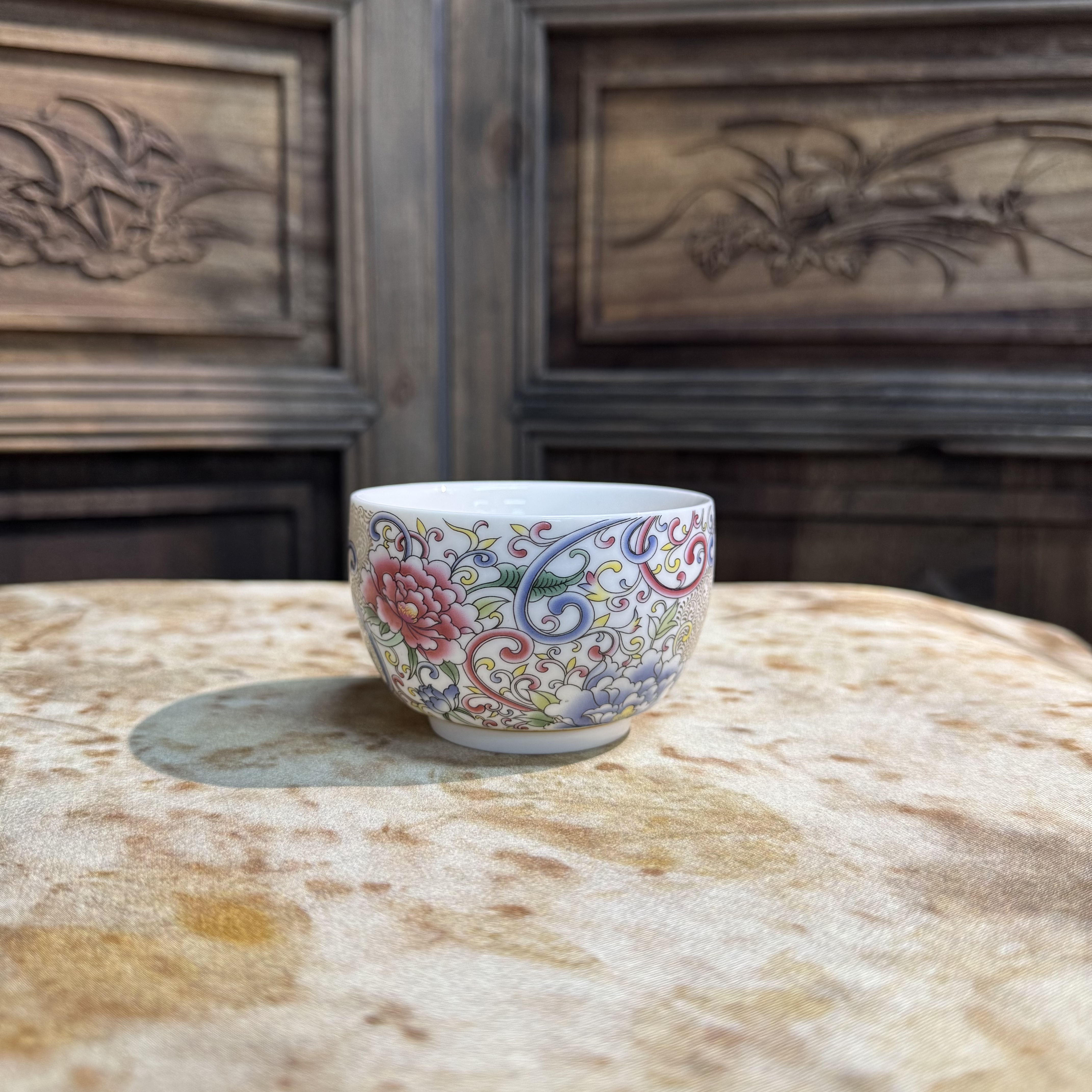 【闪购链接】B-0021 掐丝缠枝莲牵牛花主人杯