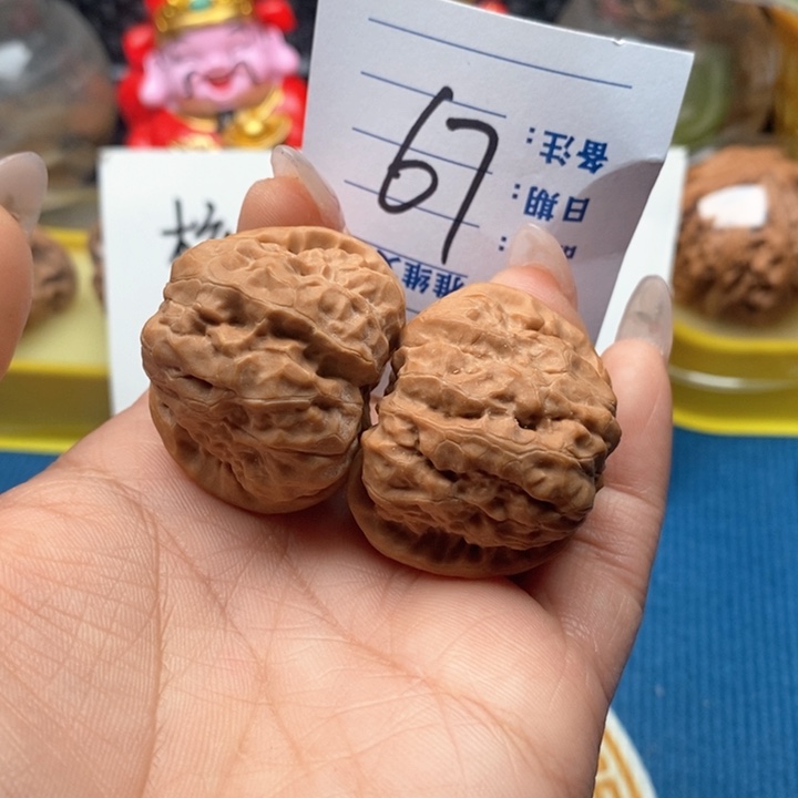 文玩核桃把件67号37蛤蟆头福利