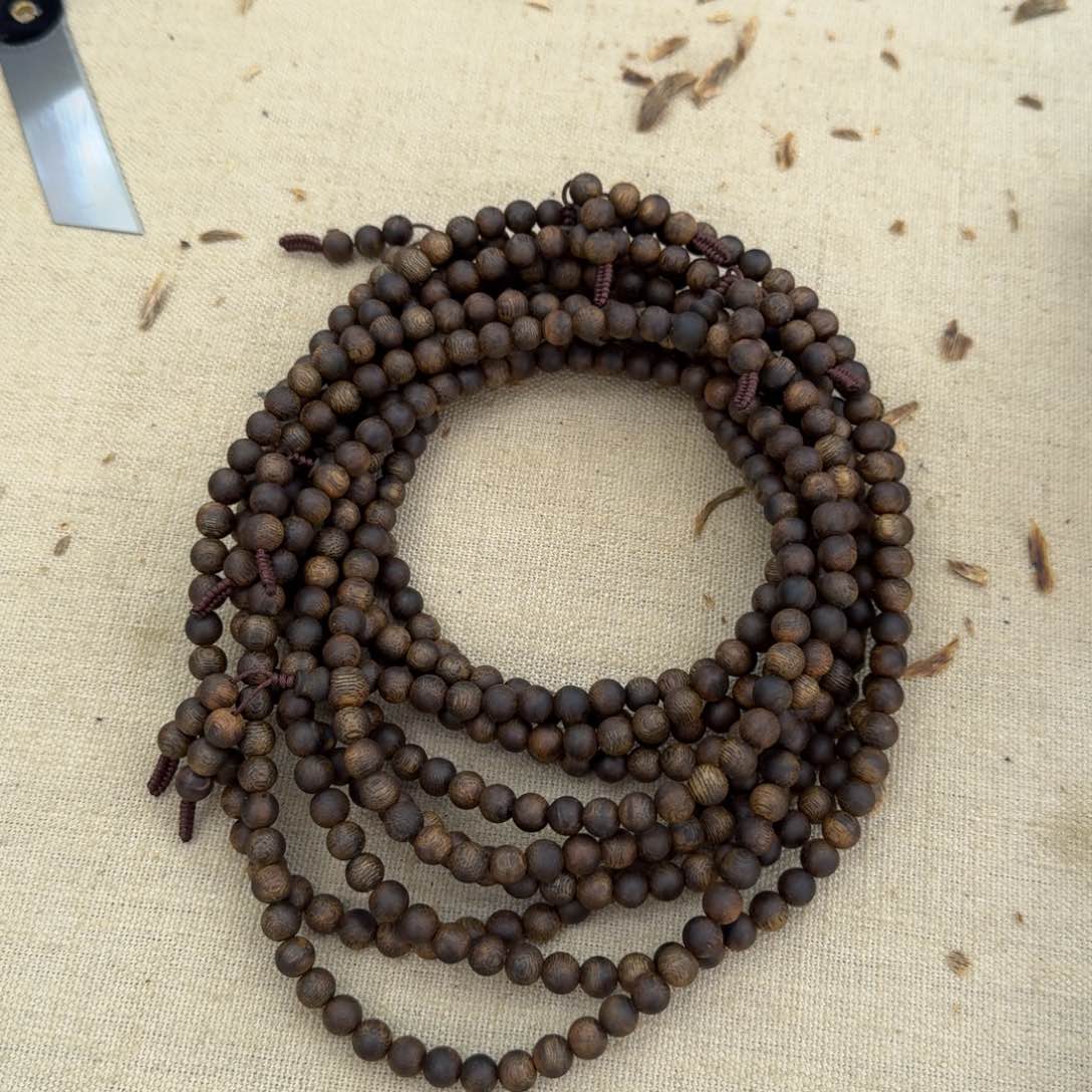 沉香手串绿奇楠多圈约0.7-20多样性发一条