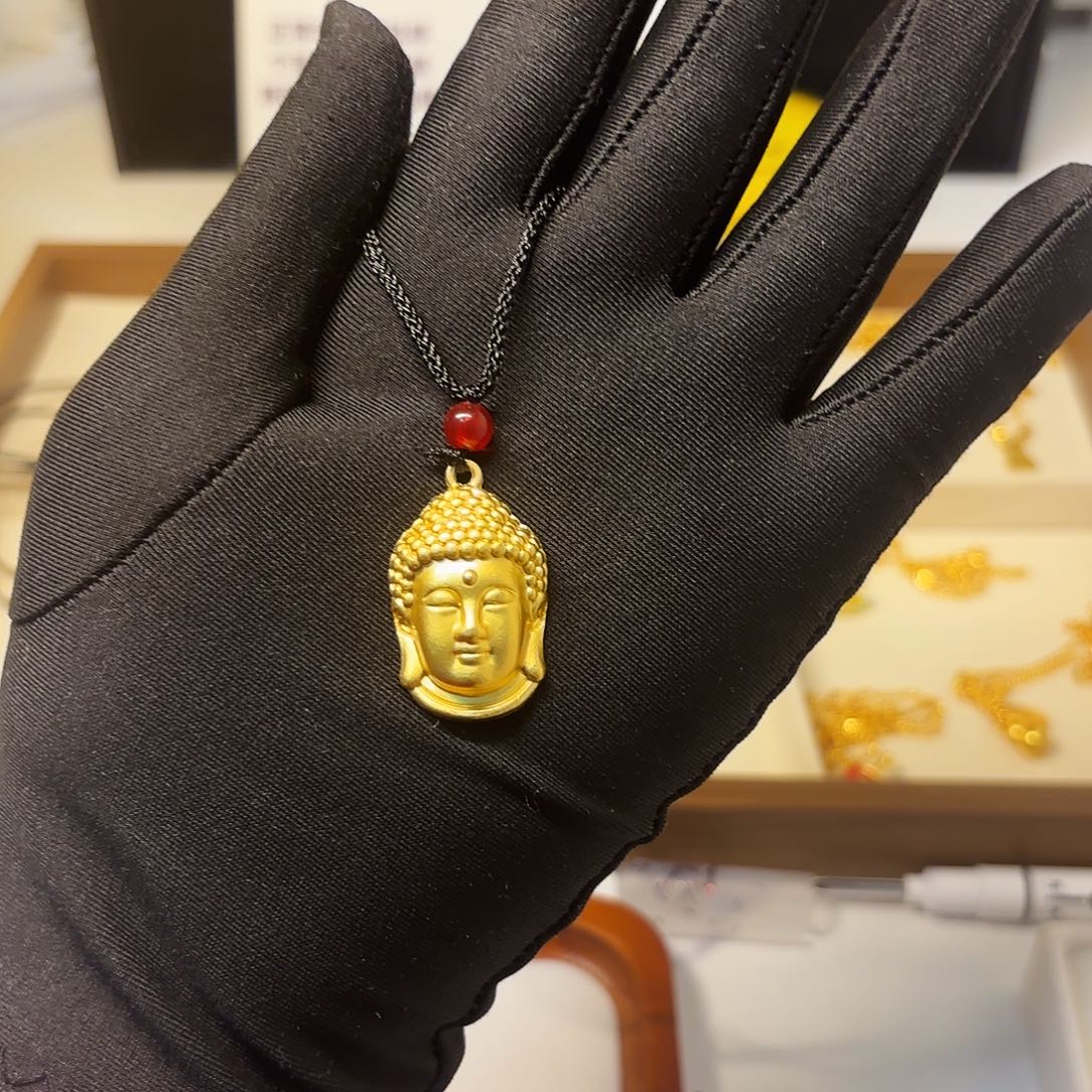 珐琅铜合金佛头铜合金