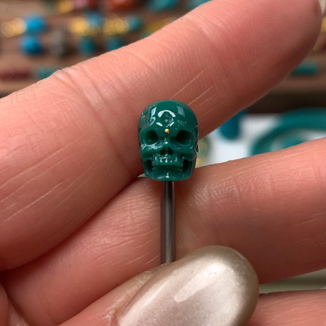 绿松石骷髅未镶嵌云