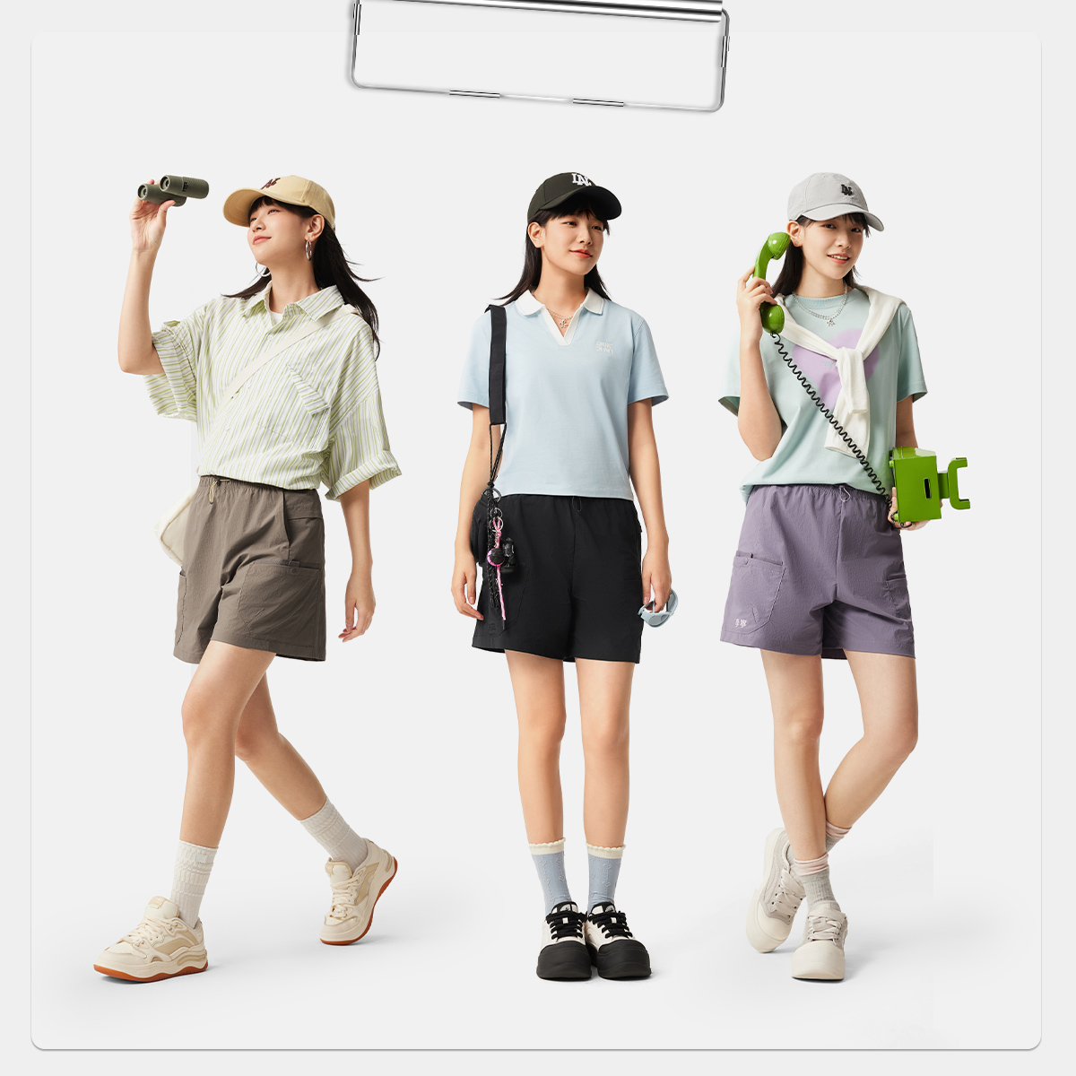 李宁官方夏季新品防晒速干凉感短裤女宽松百搭户外运动裤AKSV408