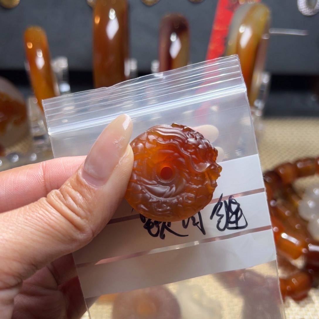 玛瑙/玉髓颈饰合金风**顺6