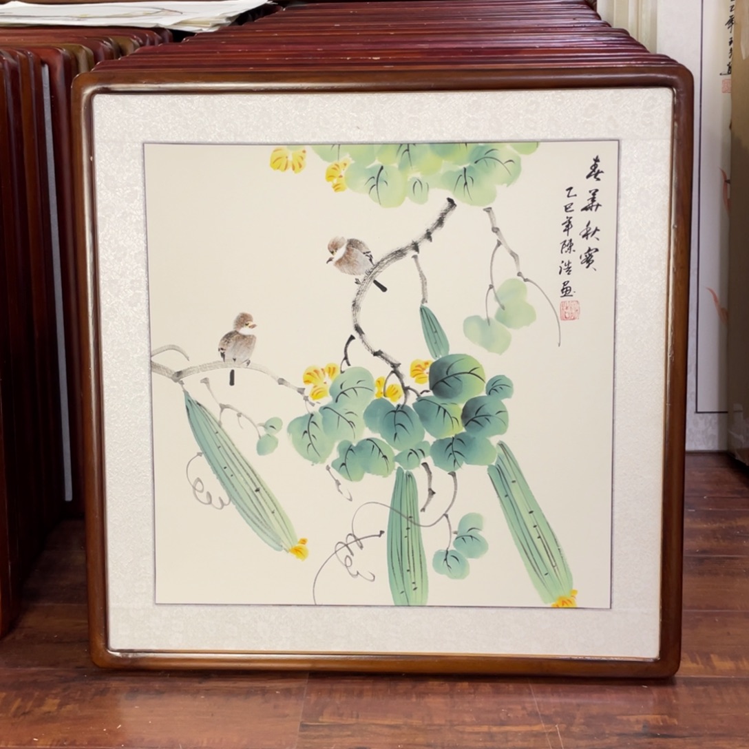 国画带框尺寸63*63厘米