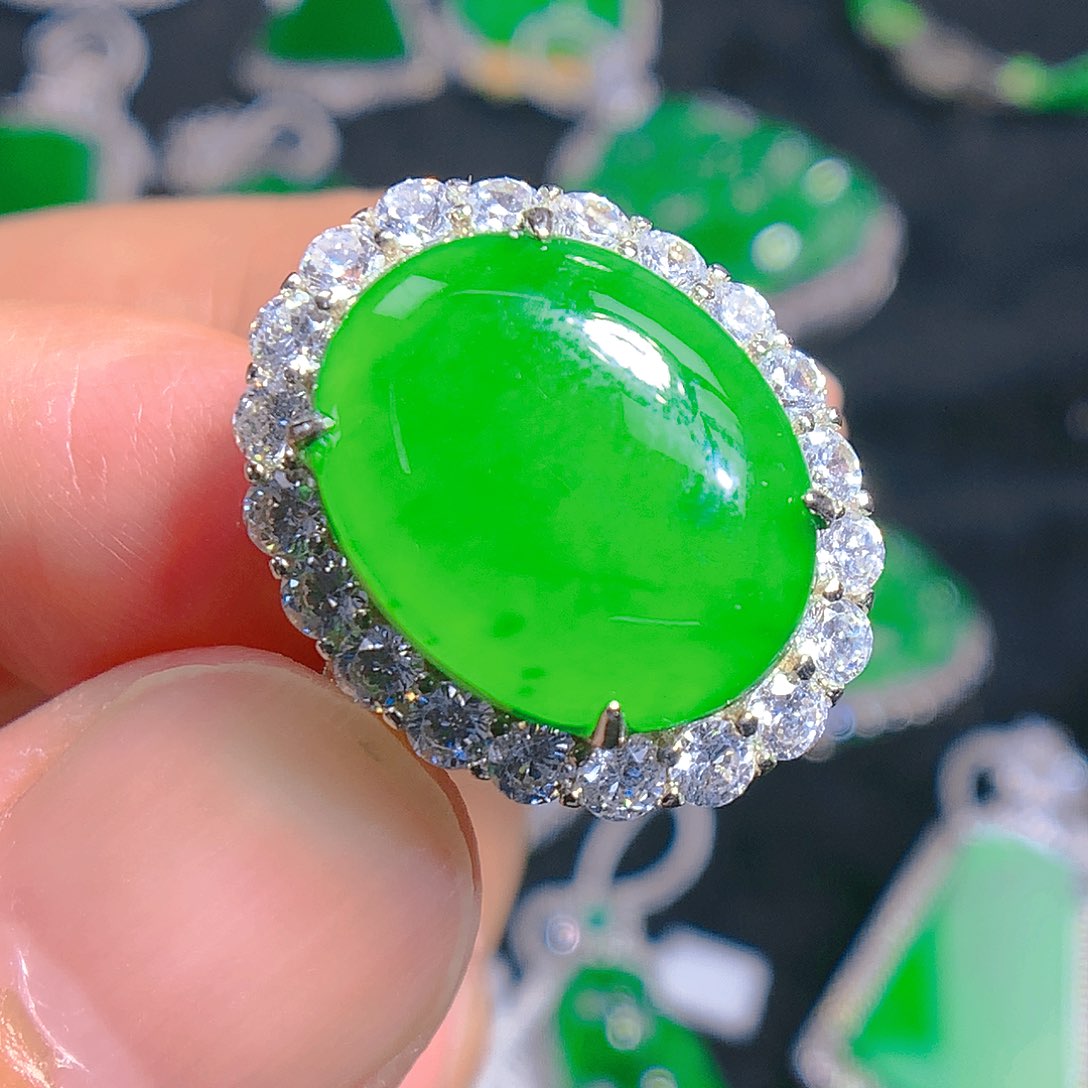 翡翠颈饰银S925镶嵌2698569888