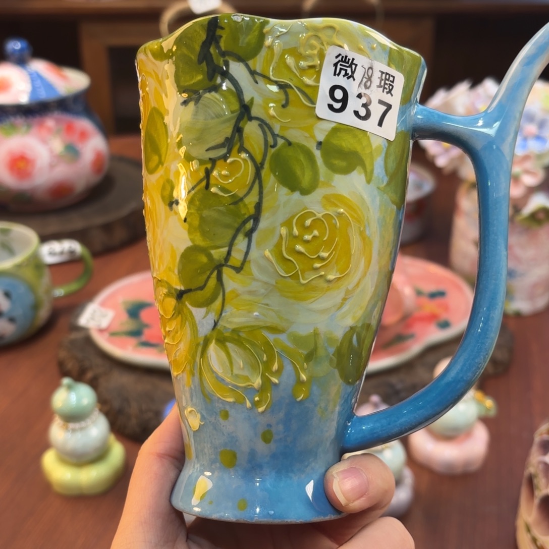 景德镇手绘高温釉下彩陶瓷茶具