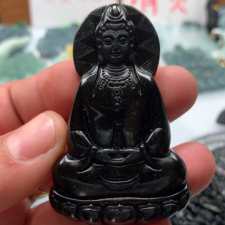 翡翠颈饰未镶嵌保真天然a货翡翠