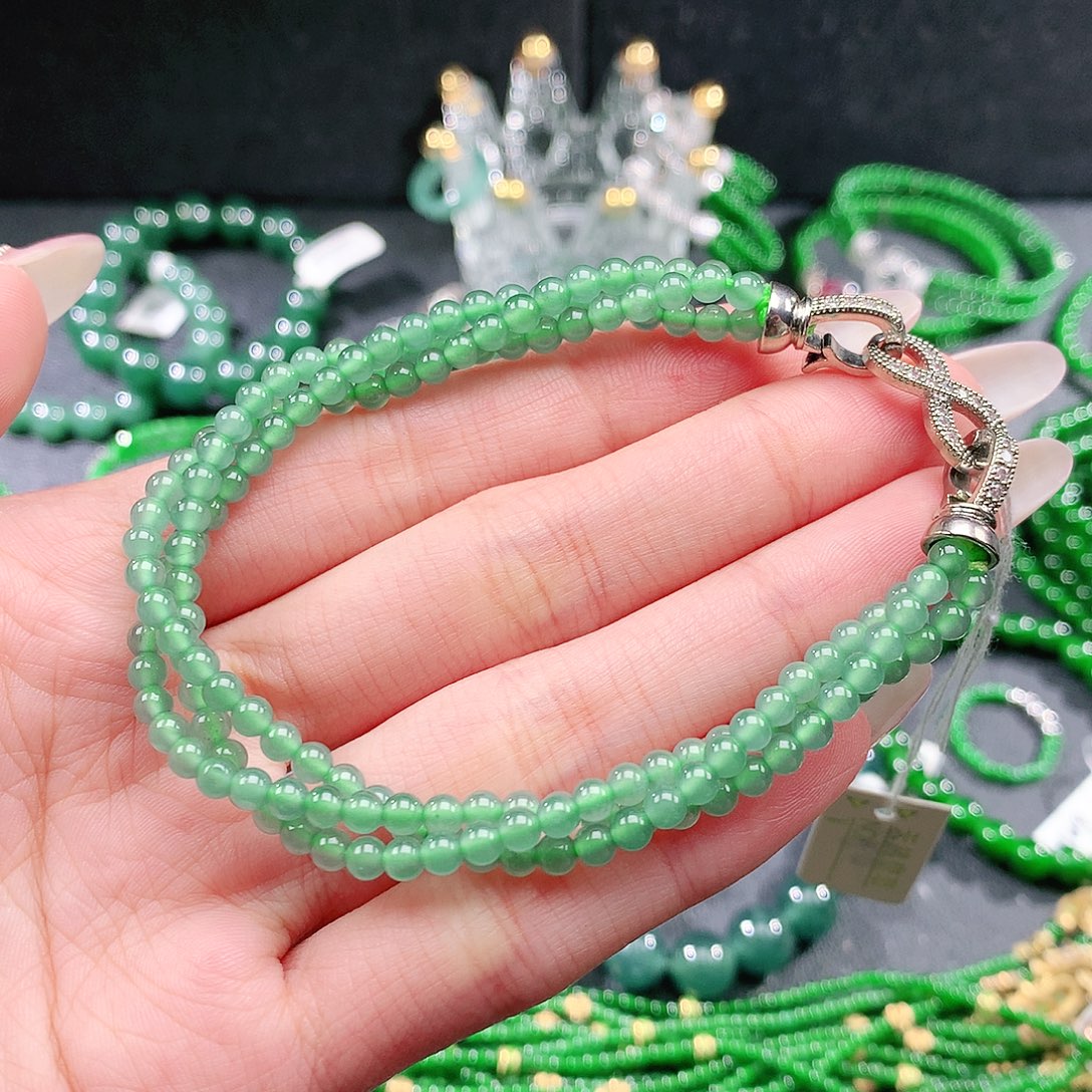 翡翠未镶嵌手链手链
